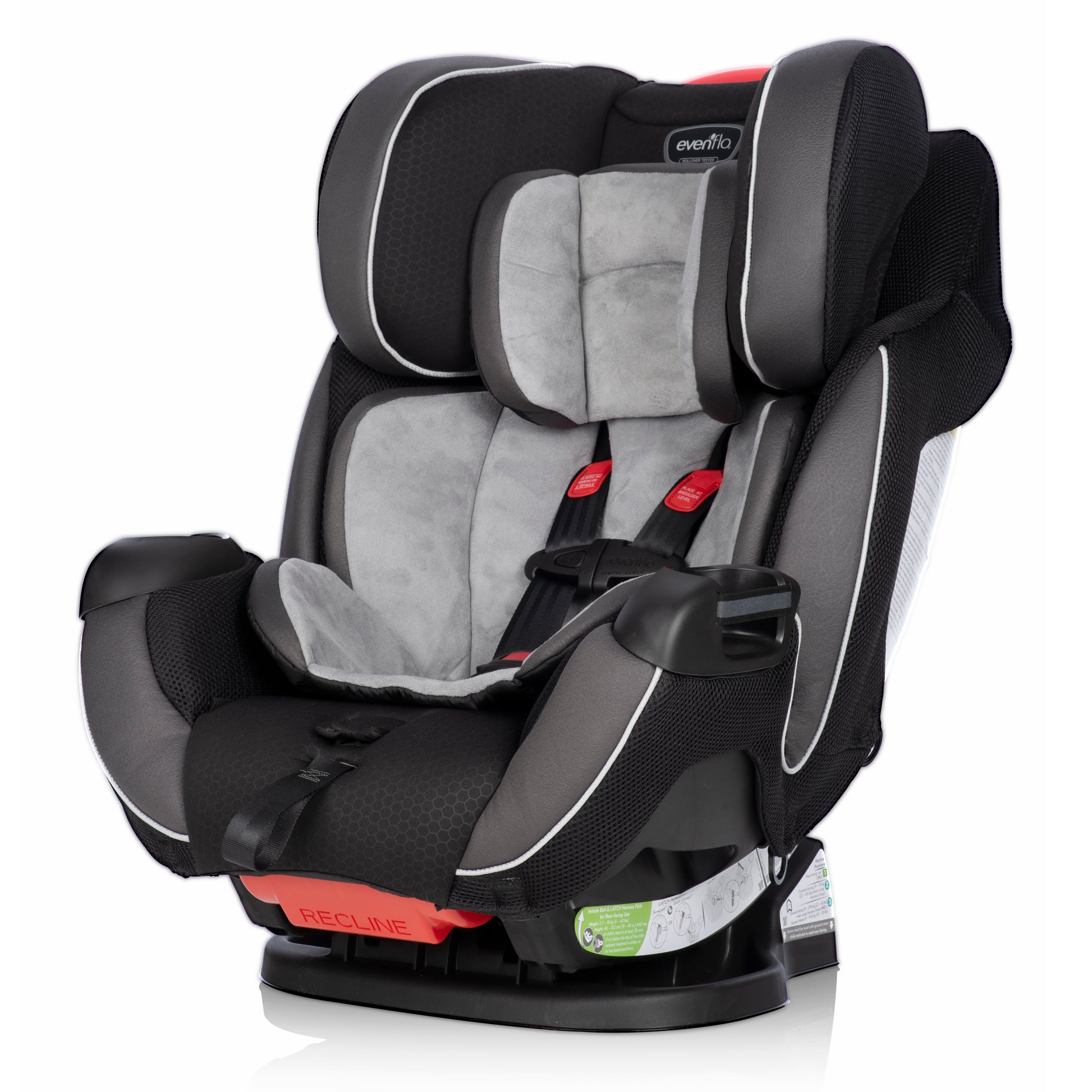 Evenflo Symphony DLX All-in-One Car Seat in Paramount Gray