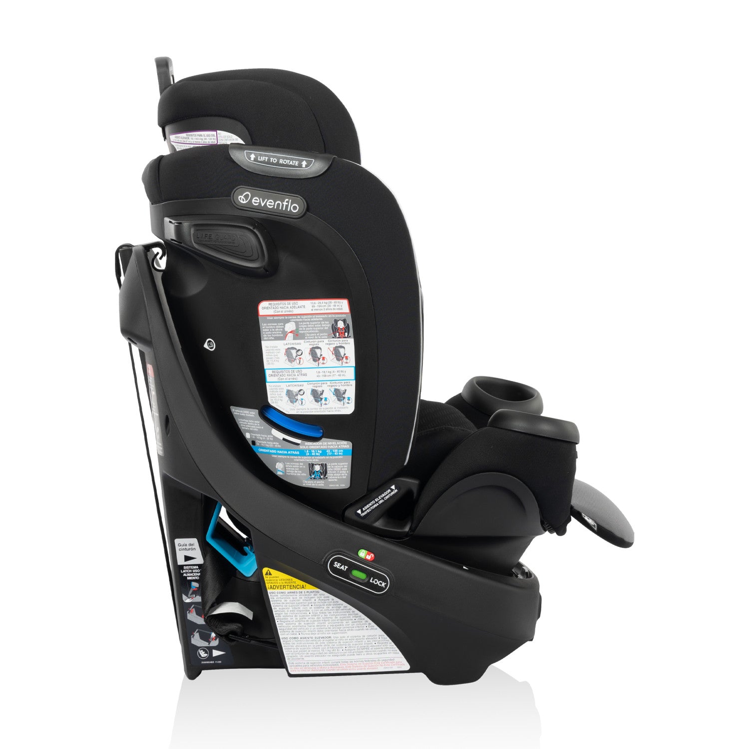 Revolve360 Rotational All-In-One Car Seat side