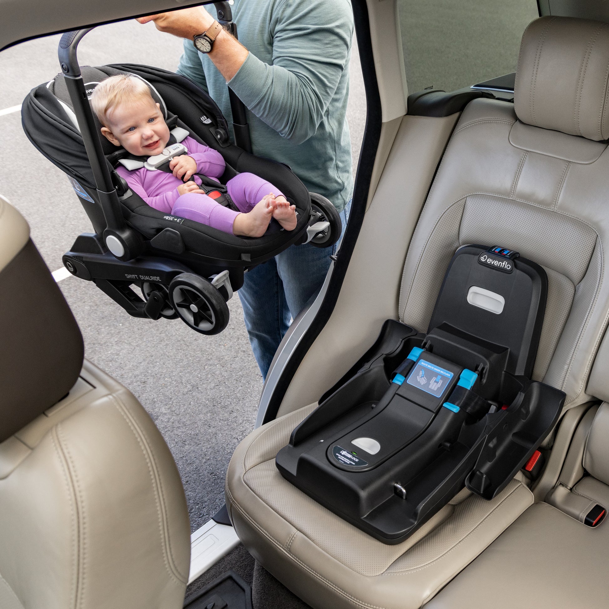 Shyft DualRide Infant Car Seat and Stroller Combo ready