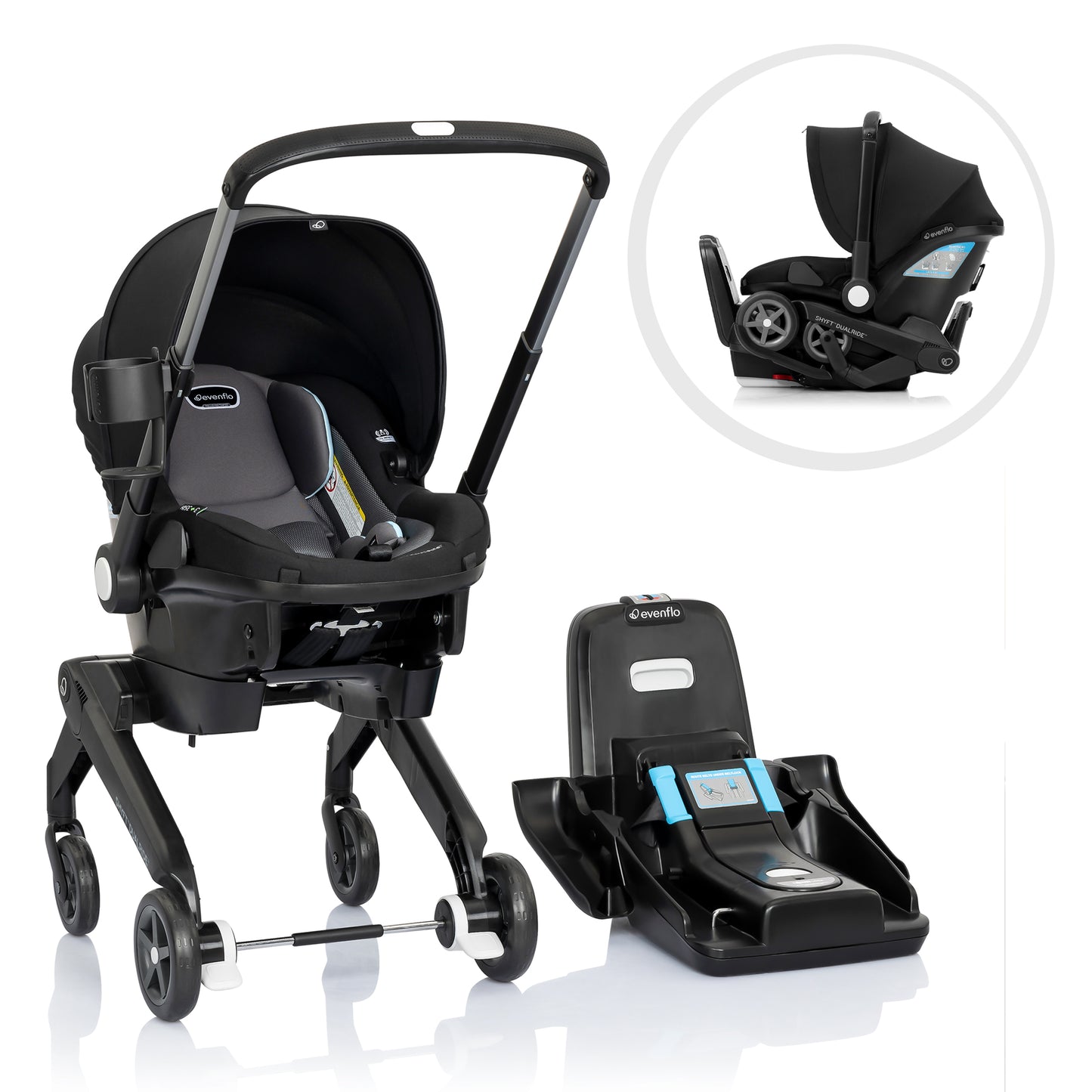 Shyft DualRide Infant Car Seat and Stroller Combo