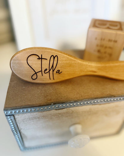 Baby's 1st Hairbrush! New Baby Gift! Personalized, Engraved soft bristle Hairbrush