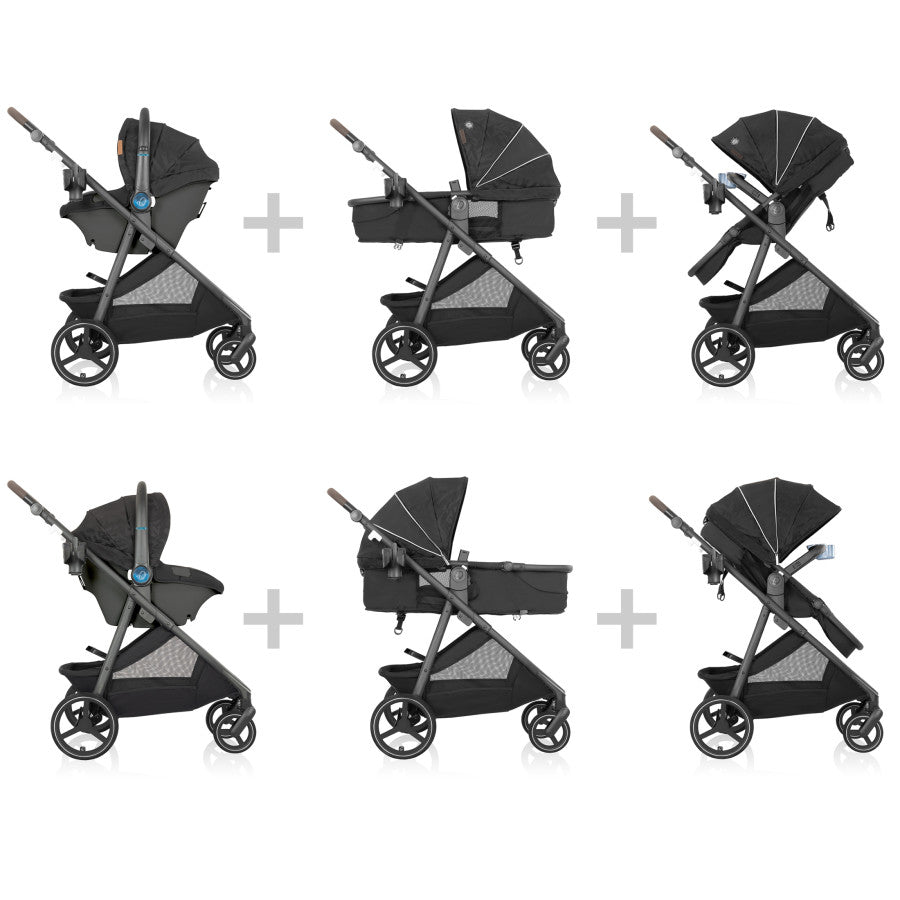 Shyft Intuiti+ Travel System featuring Revolve180 LiteMax NXT with SensorySoothe 2